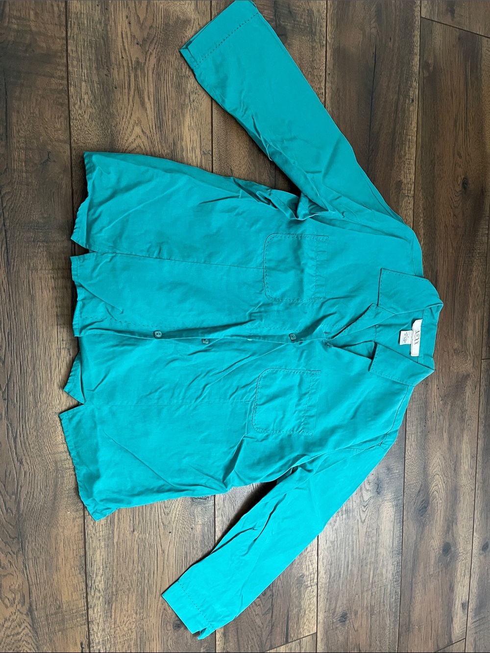 Nexx Turquoise Long-Sleeve Button-Down Shirt